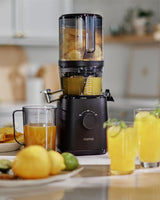 Nama J2 Cold Press Juicer – Self Feeding for Hands-Free Operation with Wide Mouth Hopper for Whole Recipe Loading, Zero Waste Masticating Juicer For More Juice, Less Pulp – Easy Cleanup & Assembly