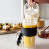 SipLux® Glass Travel Cup with Lid