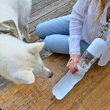 Tilley + Me Travel Dog Water Bottle with Treat Holder – Leakproof & BPA-Free 350mL