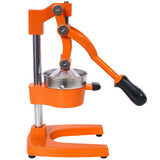 Manual Hand Press Citrus Juicer with Cast Iron Construction - Orange or Dark Gray