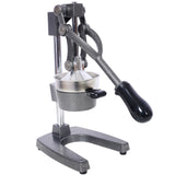Manual Hand Press Citrus Juicer with Cast Iron Construction - Orange or Dark Gray
