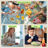 Glotoch 10 Pack Glass Food Storage Containers with Lids Reusable, Ultra Thick Borosilicate Glass Containers for Meal Prep/Lunch, Dishwasher/Microwave/Oven/Freezer Safe, Grey