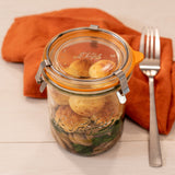 Bistrot Glass Jars with Airtight Clip Lids – Set of 4