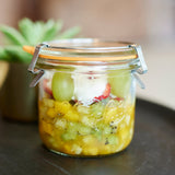 Bistrot Glass Jars with Airtight Clip Lids – Set of 4