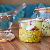 Bistrot Glass Jars with Airtight Clip Lids – Set of 4