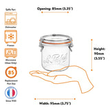 Bistrot Glass Jars with Airtight Clip Lids – Set of 4