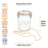 Bistrot Glass Jars with Airtight Clip Lids – Set of 4