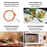 Bistrot Glass Jars with Airtight Clip Lids – Set of 4