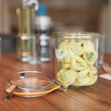 Bistrot Glass Jars with Airtight Clip Lids – Set of 4