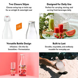 Le Parfait Swing Top and Milk Bottles