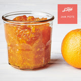 Le Parfait Jam Pots, French Glass Pots with Snap-On Covers for Jam and Jelly