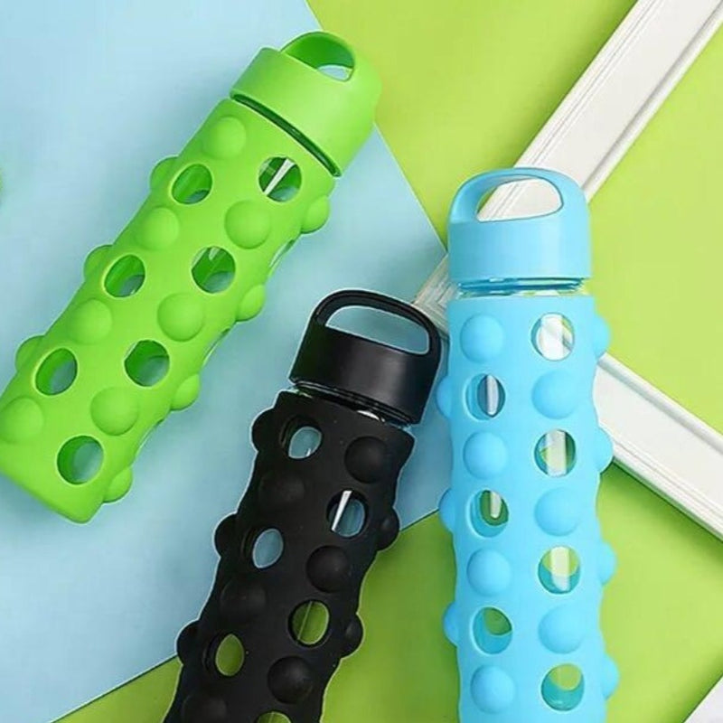 Water Bottle With Silicone Sleeve