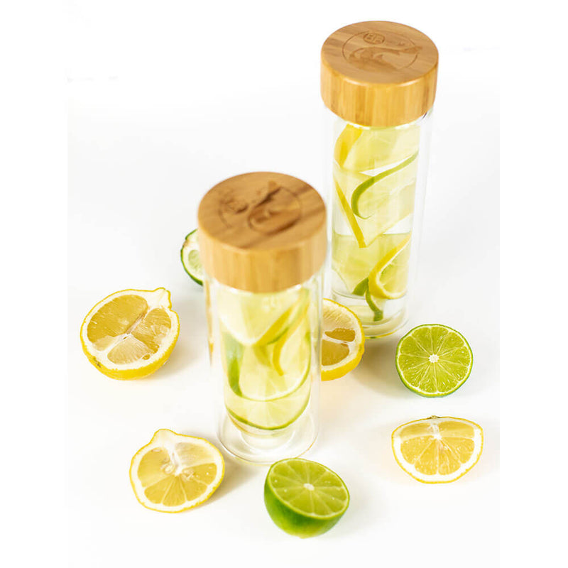 Blossom Glass Fruit and Tea Infuser Bottle - Blossom Bottles