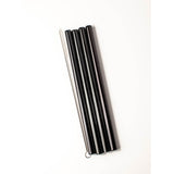 Extra-Wide Stainless Steel 4-Piece Smoothie Straws with Wheat Box - Blossom Bottles