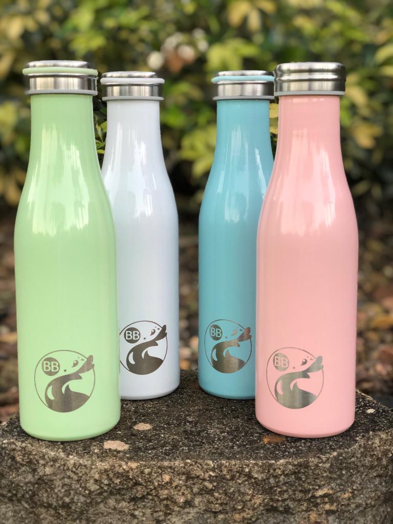 Pastel Thin Stainless Steel Flask - Blossom Bottles