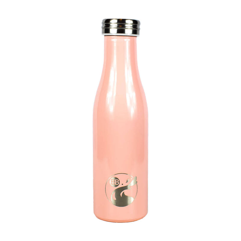 Pink Flask Thin Pastel Stainless Flask | Double-Walled Stainless Steel Eco-Bottle ...