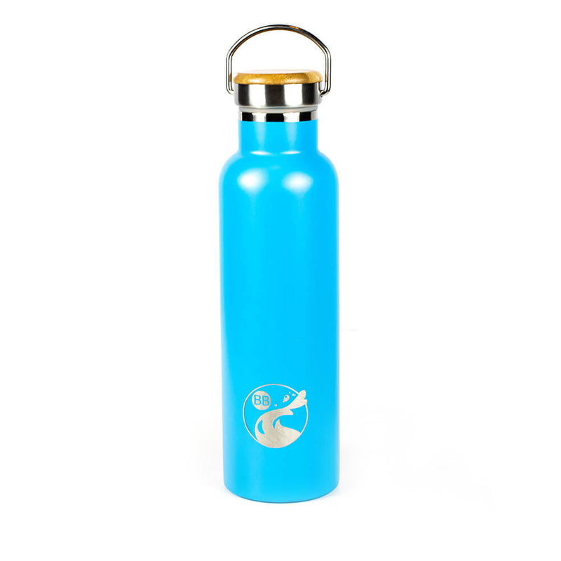 Solid Color Blossom Stainless Steel Water Bottle
