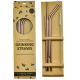 Stainless Steel Straw 4-Piece Set