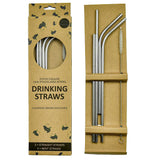 Stainless Steel Straw 4-Piece Set