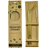 Stainless Steel Straw 4-Piece Set