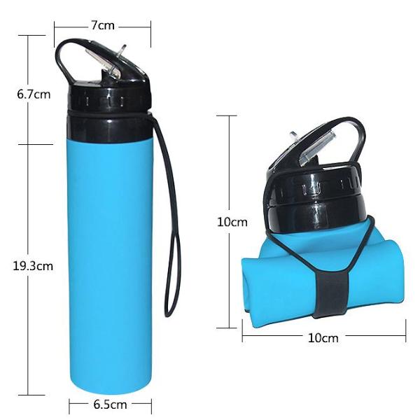 Colorful Collapsible Silicone Folding Bottle - Blossom Bottles